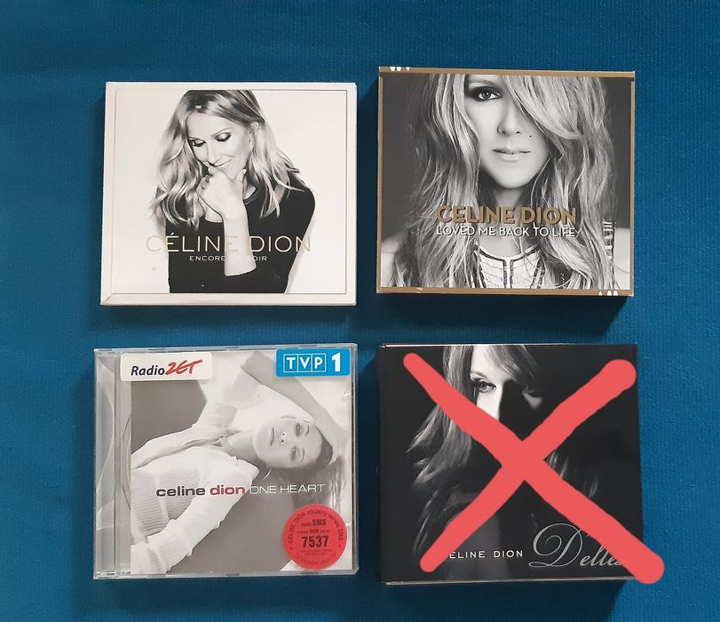 Zestaw 3 płyt CD  z muzyką Celine Dion