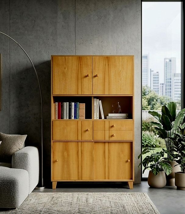 Biblioteczka/Regał vintage prl retro stan oryginalny bardzo dobry