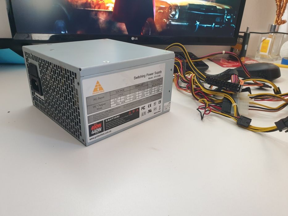 Блок питания 500w  Golden field atx -s 490