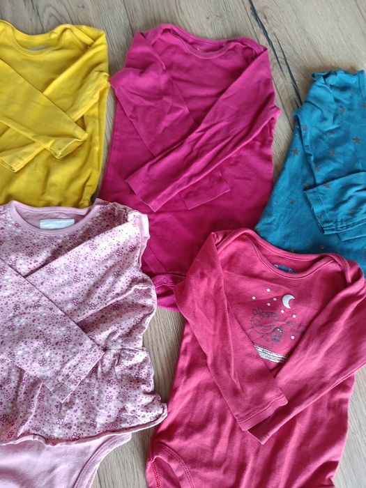 Body długi rękaw dziewczynka r.80