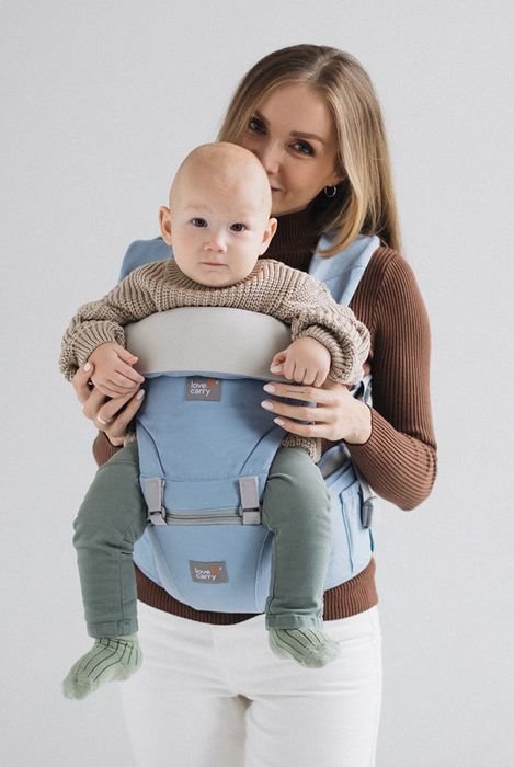 Вигорівший колір ергорюкзак 6в1 Love and Carry блакитний голубий