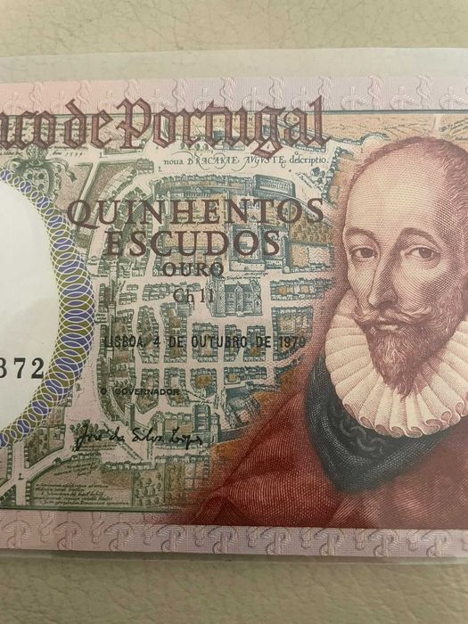 7 notas portuguesas,nunca circuladas