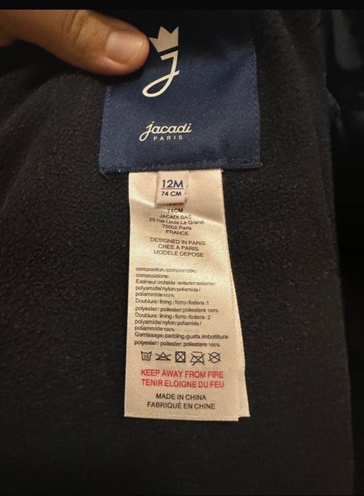 Casaco de  bebe- menina Jacadi