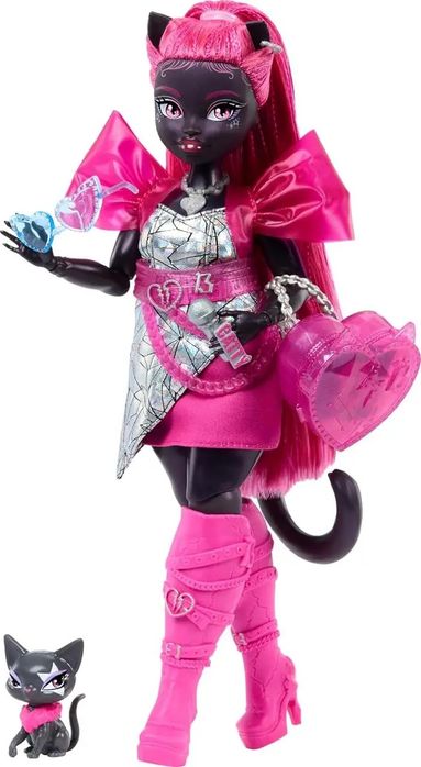 Монстер хай Кетті Нуар з вихованцем Monster High Catty Noir Fashion