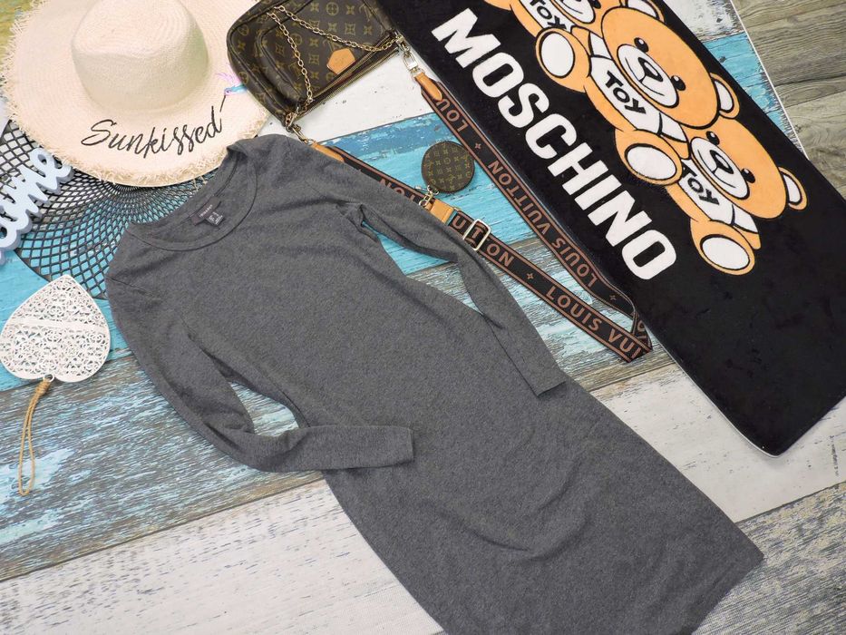 Primark szara sukienka basic M