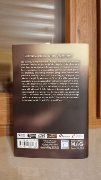 Ilion Dan Simmons twarda z obwolutą