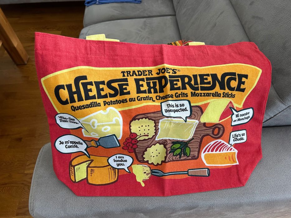 Torba na zakupy z limitowanej edycji Trader Joe's Cheese Bag