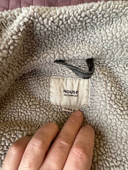 House мужская джинсовая куртка с шерпой, XL