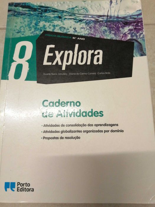 Caderno de atividades 8º ano Ciencias; Fisico-Quimica; História