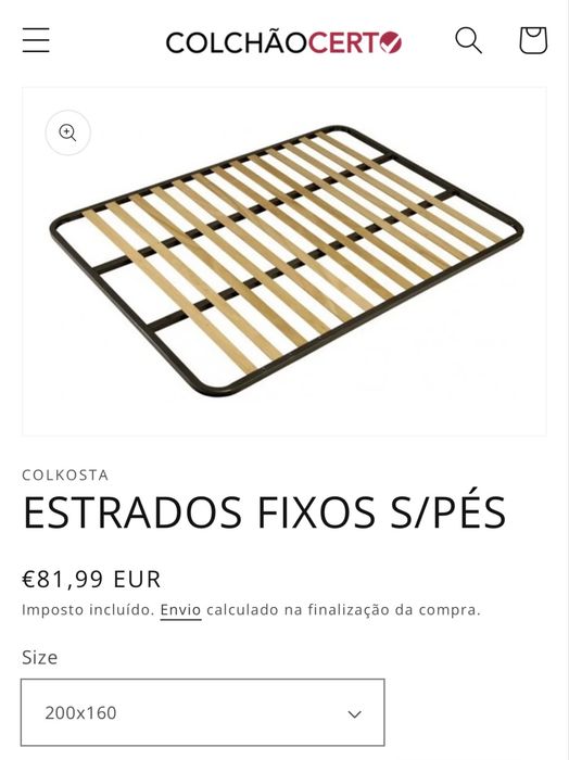 Cama + Estrado - 160 x 200 cm