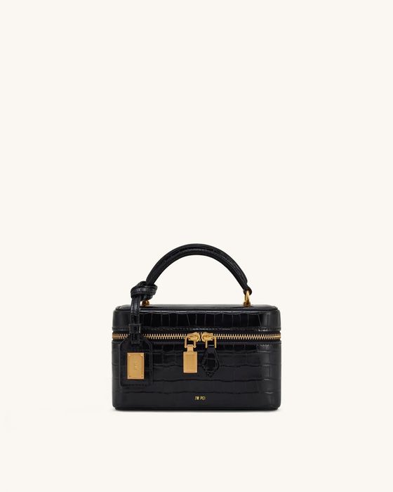 Jw pei cleo black croc