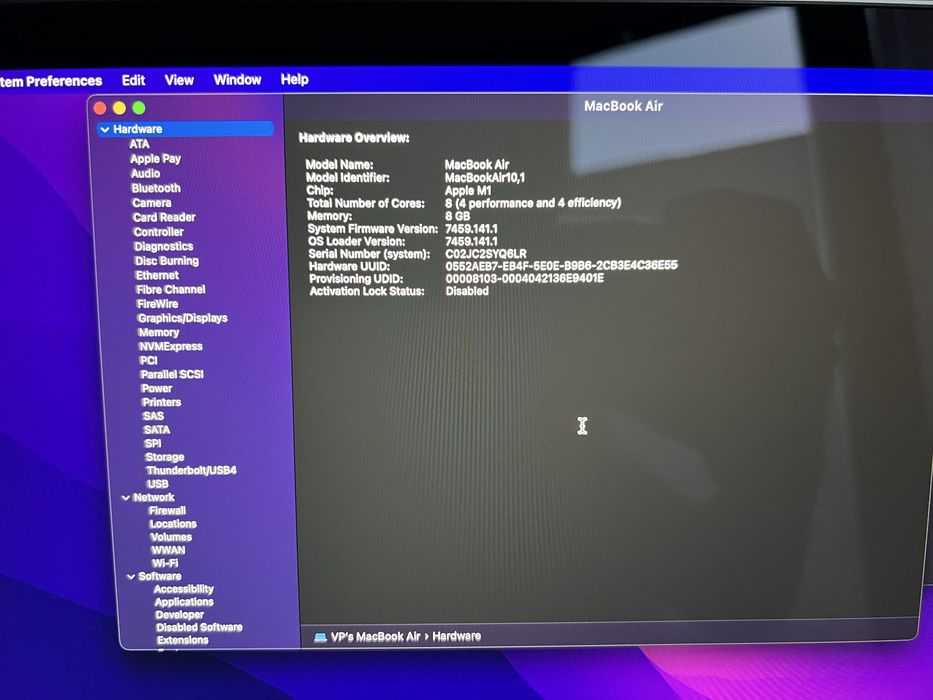 (Nowy) M1 MacBook Air 8/256 (bateria do wymiany)