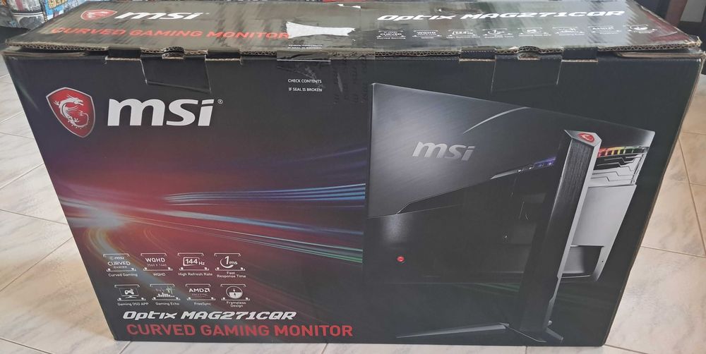 MSI Monitor Optix MAG271CQR 27" WQHD LED (New & Sealed)64750728233219121