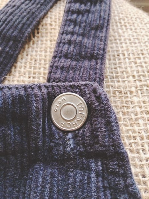 Сарафан Topshop moto темно синий вельветовый