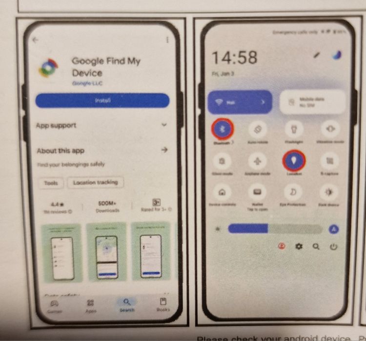 Smart tag android gps anti perda