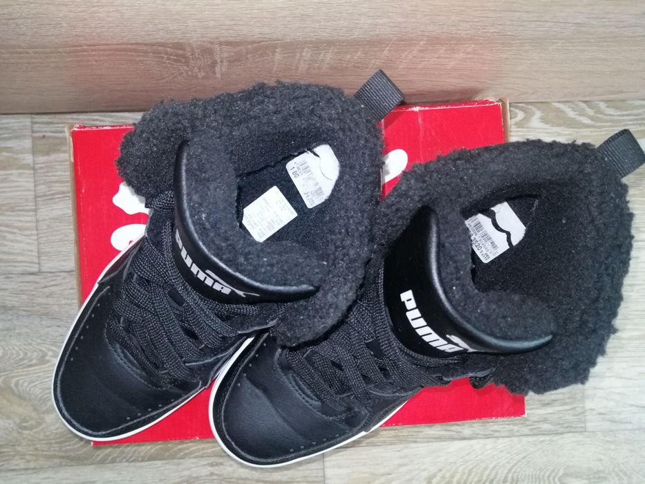 SNEAKERSY PUMA NOWE ocieplane czarne 37