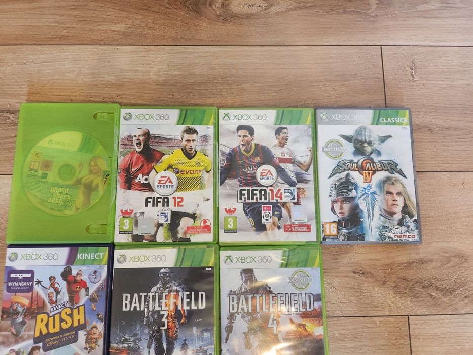 Konsola XBOX 360+2 kontlorery+kinekt+16 GIER