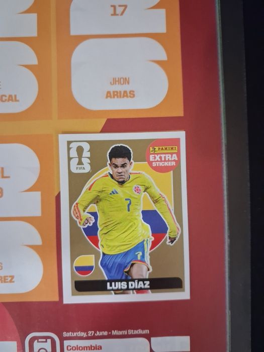 Extra gold стікер Panini fifa worild cup 2026