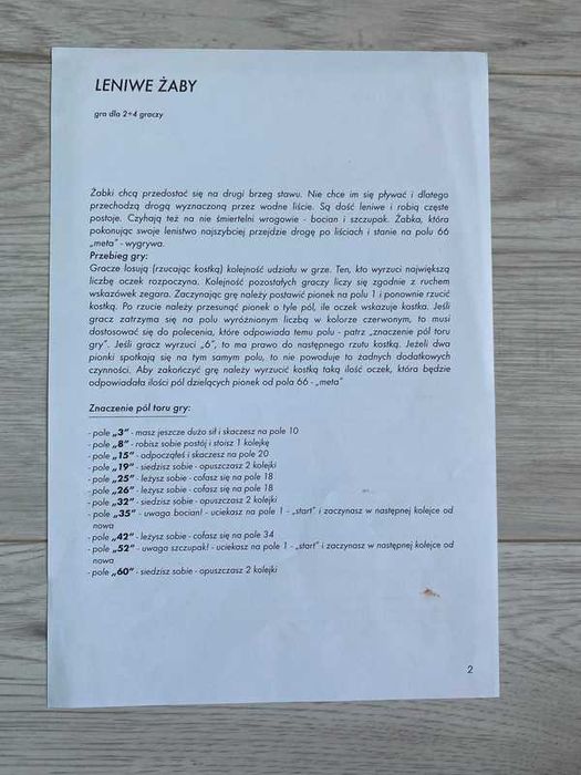 Gra planszowa Pszczoły i żaby