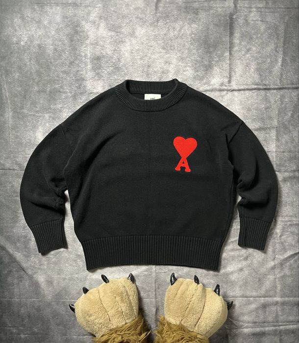 Gruby sweter Ami Paris Medium Logo