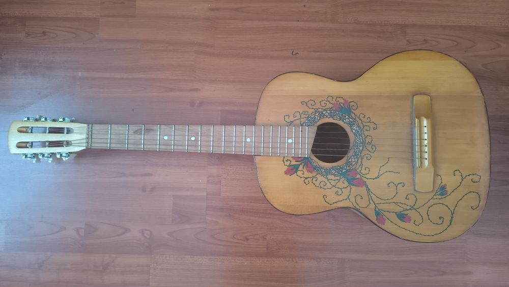Акустична 6-струнна гітара в стилі Day of the Dead