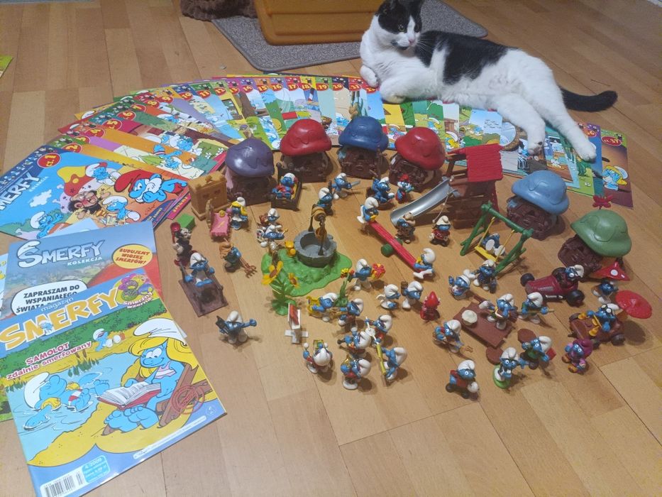 Wioska smerfów + gazetki