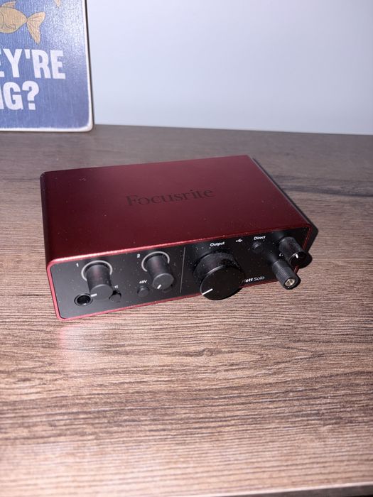 Звукова карта focusrite scarlett solo 4th gen