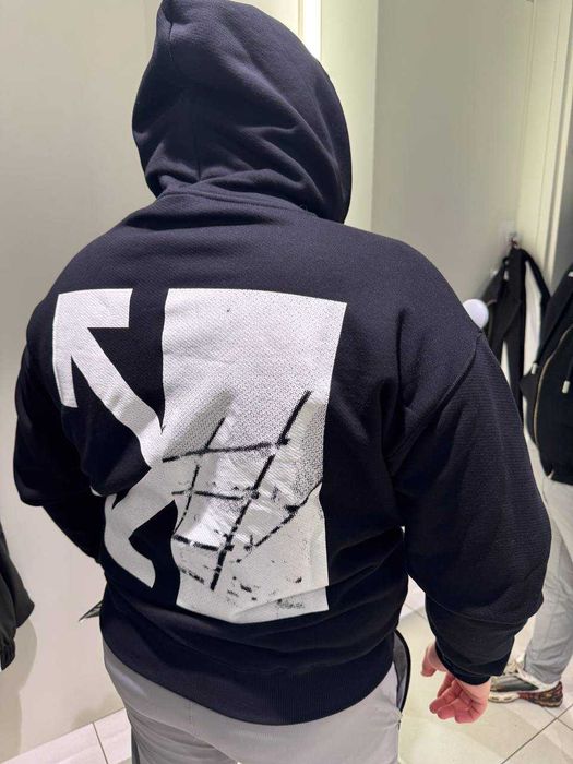 Off-White Graphic Full Zip Hoodie