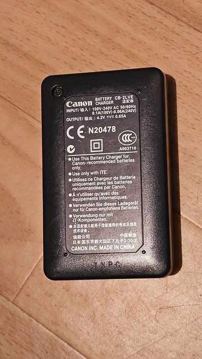 Canon carregador bateria CB-2LVE

BATTERY CHARGER CB-2LVE