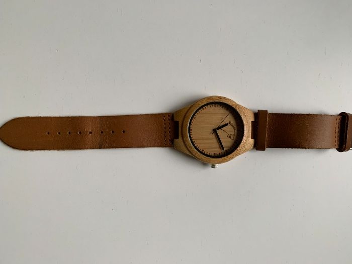 Zegarek drewniany BOBO BIRD Winter is coming brązowy