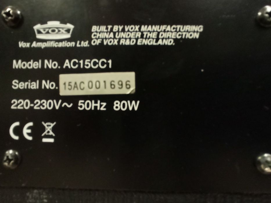 VOX AC15CC1 G12M Greenback lampowy wzmacniacz gitarowy zamiana