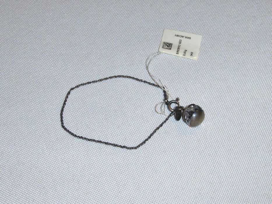 W.KRUK Srebrna bransoletka z kryształem Swarovski NOWA