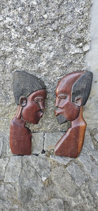 Estátuas africanas, arte. Pau preto