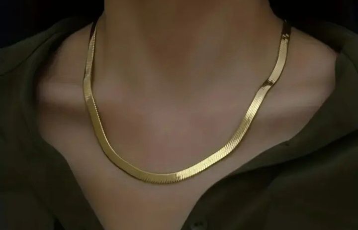 Naszyjnik żmijka stal 55 cm