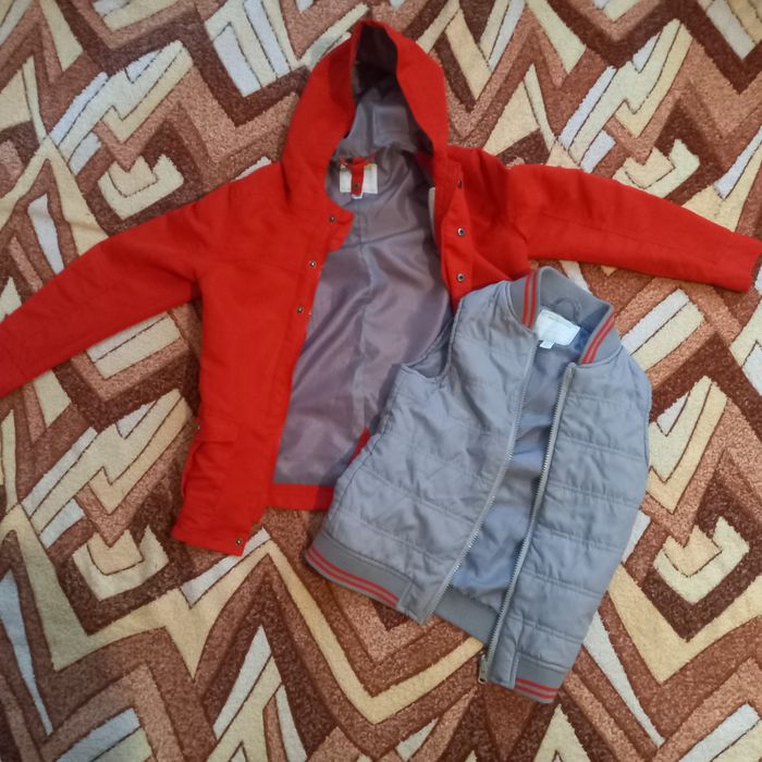 Демісезонний комплект куртка + жилетка Vertbaudet 126 см