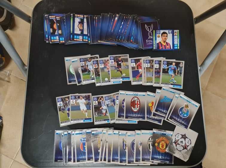 Cromos Champions League Panini e Topps de 99/00 até 20/21
