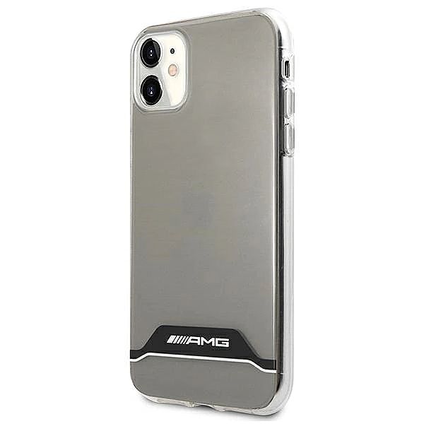 Etui AMG Electroplate Black&White na iPhone 11 / XR 6,1" - przezroczys