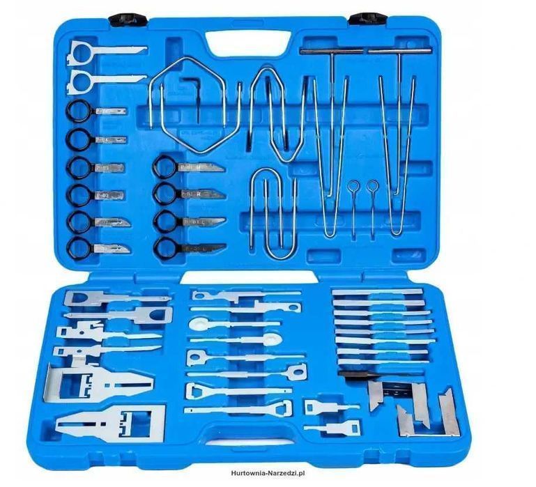 klucze do demontażu radia nawigacji 52-el. duży zestaw klucze do radia