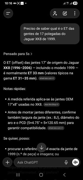 Oportunidade Jantes 17' polegadas