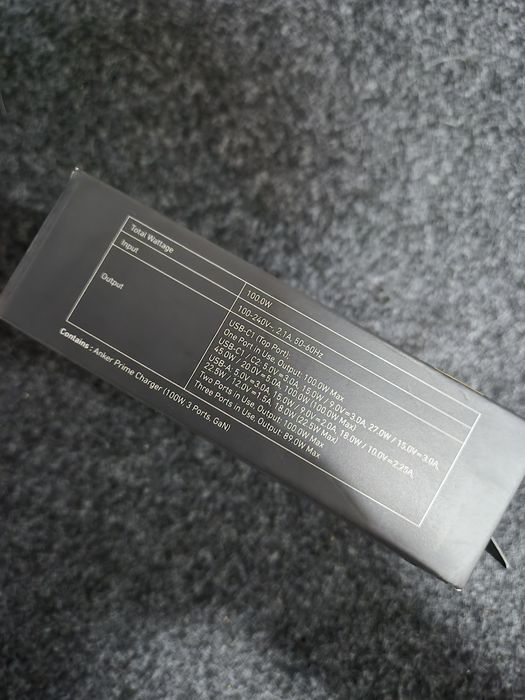 Carregador Anker Prime 100W (GaN),