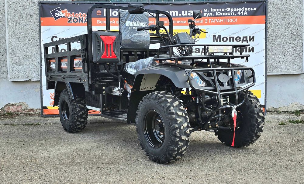 Грузовий Квадроцикл Hummer 300 куб. 4х4  Black Всюдихід| Новий! з Пониженою КПП