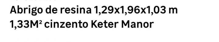 Casinha em resina para exterior, jardim - como nova