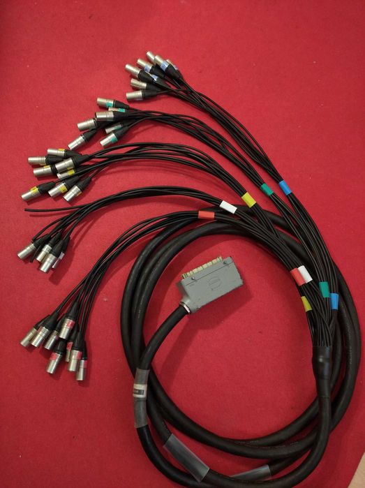 Cabos áudio Link LK Harting Splitter 32, 48, 64 canais, Sub box 12, 16 canais, Socapex