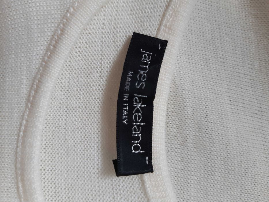 Базовая  майка смесь акрила и мериносовой шерсти james lakeland италия