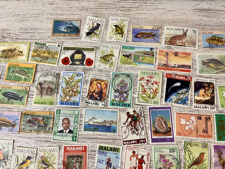 Coleção 92 selos do Malawi - Africa