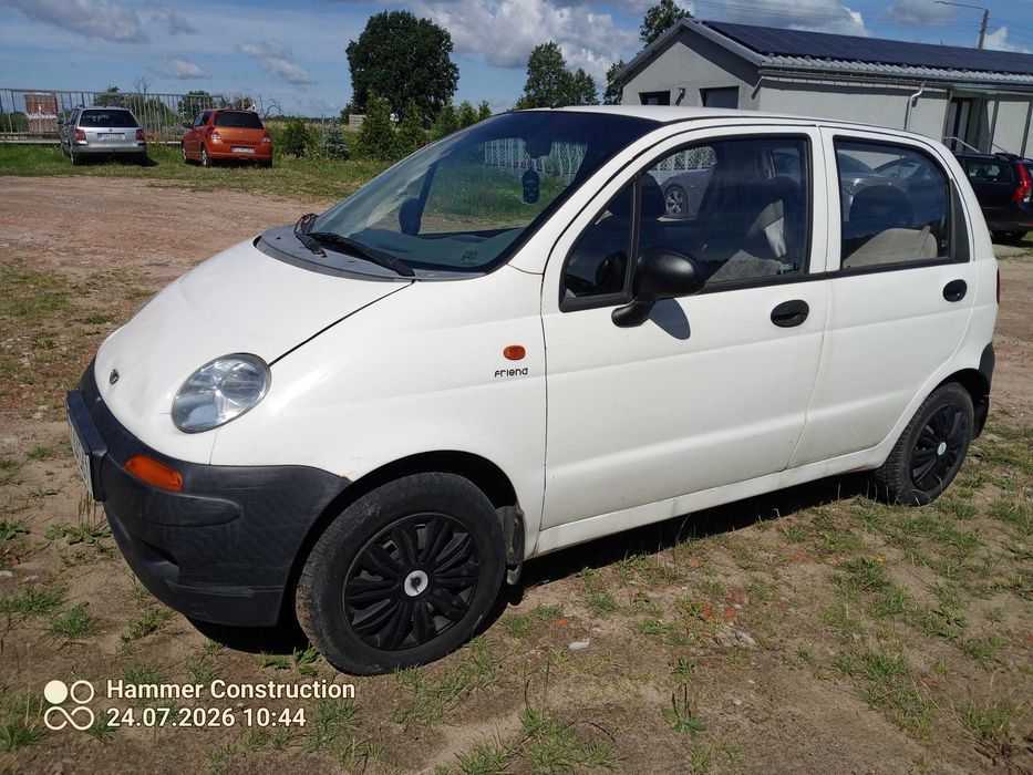 Daewoo Matiz, 92tyś. km, biały, pięciodrzwiowy sprawny 2001