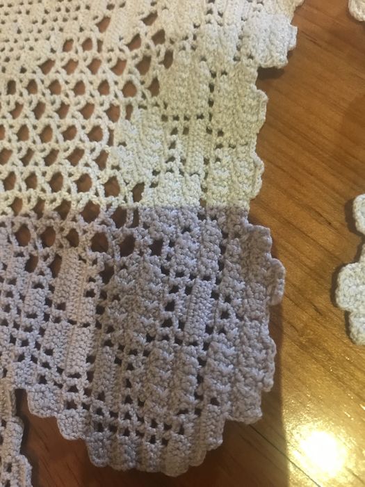 Panos em renda/naperons em crochet/linha fina