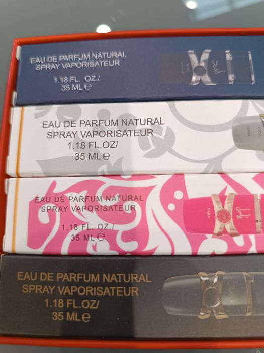 zestaw świąteczny 4 perfumetki damskie i męskie yara