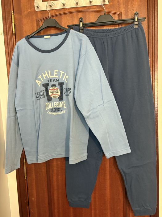 Pijama azul como novo