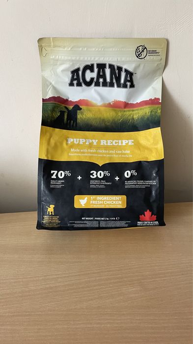 Acana puppy recipe 2кг курка хек